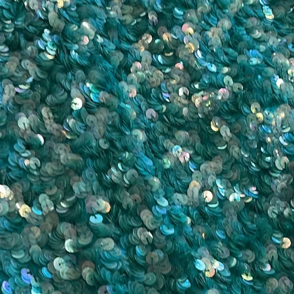 Nipon Night Show stopper Party Sequined Dress in gorgeous aqua color. Sz 8 Lined - Picture 12 of 15